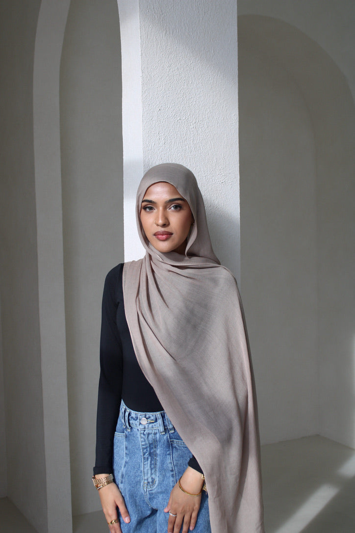 Taupe Modal Hijab