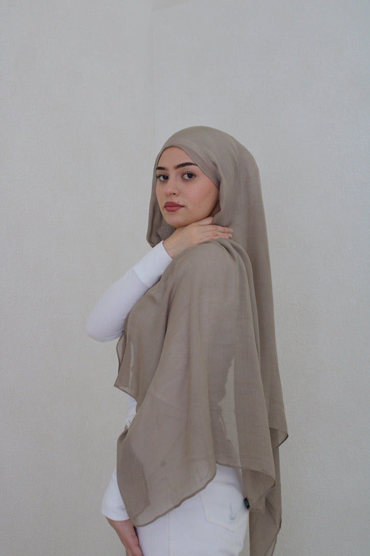 Taupe Modal Hijab