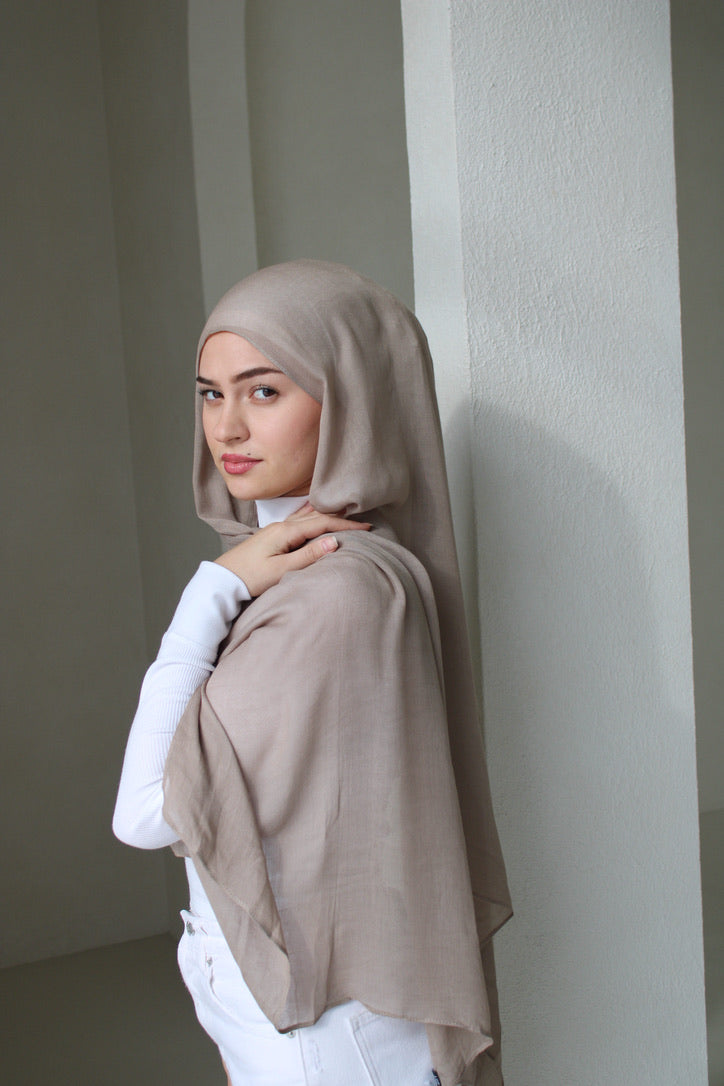 Taupe Modal Hijab