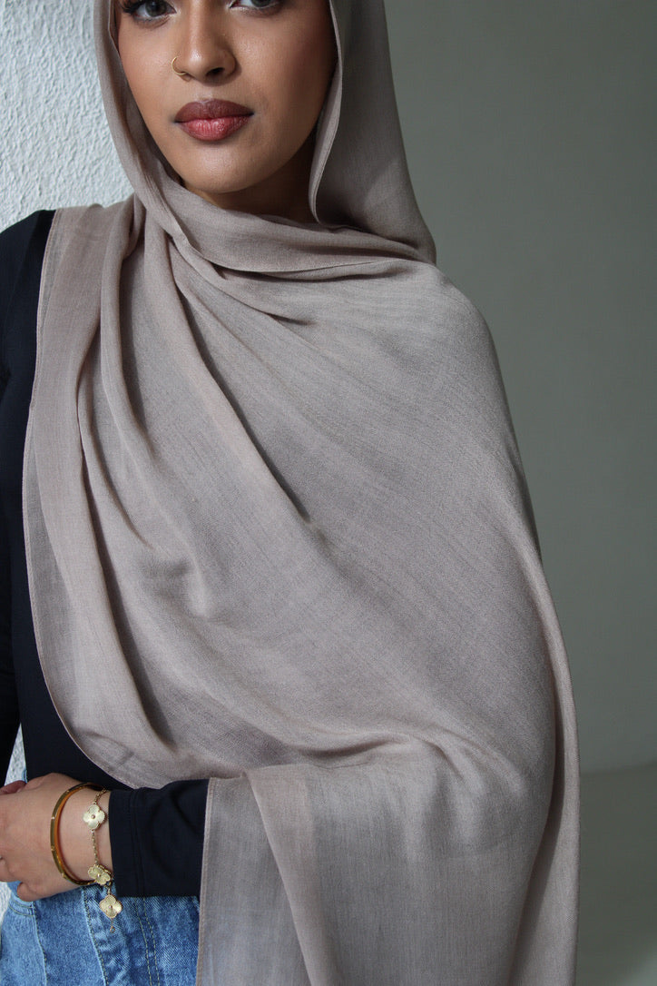 Taupe Modal Hijab