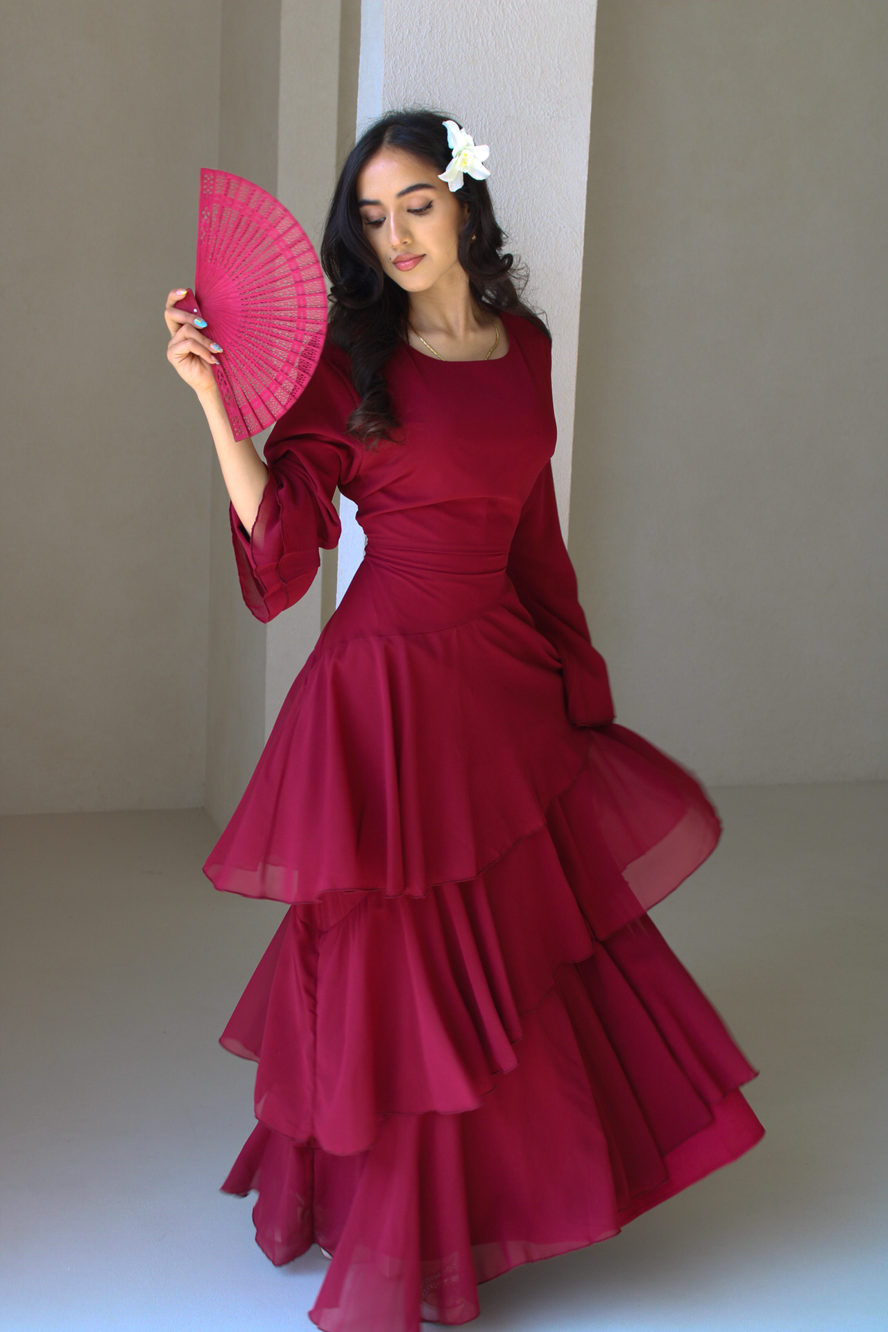 Sorina Dress Burgundy