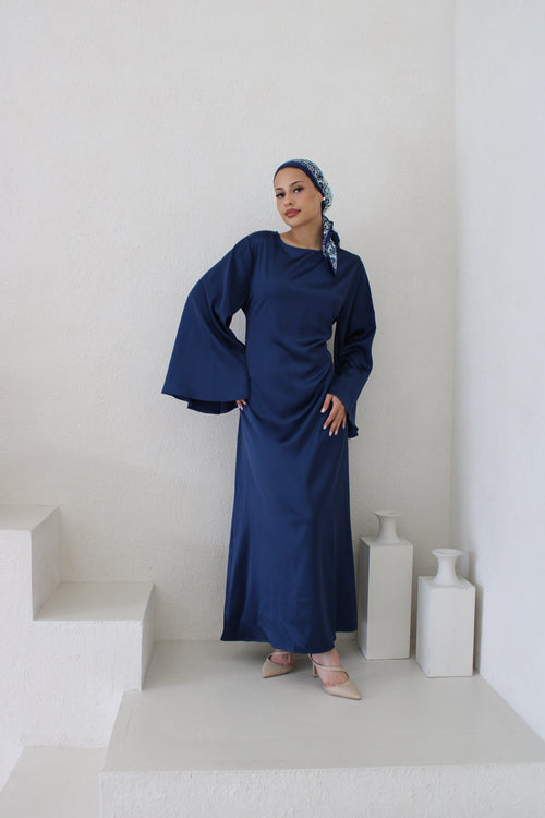 Amirah Dress Navy Blue