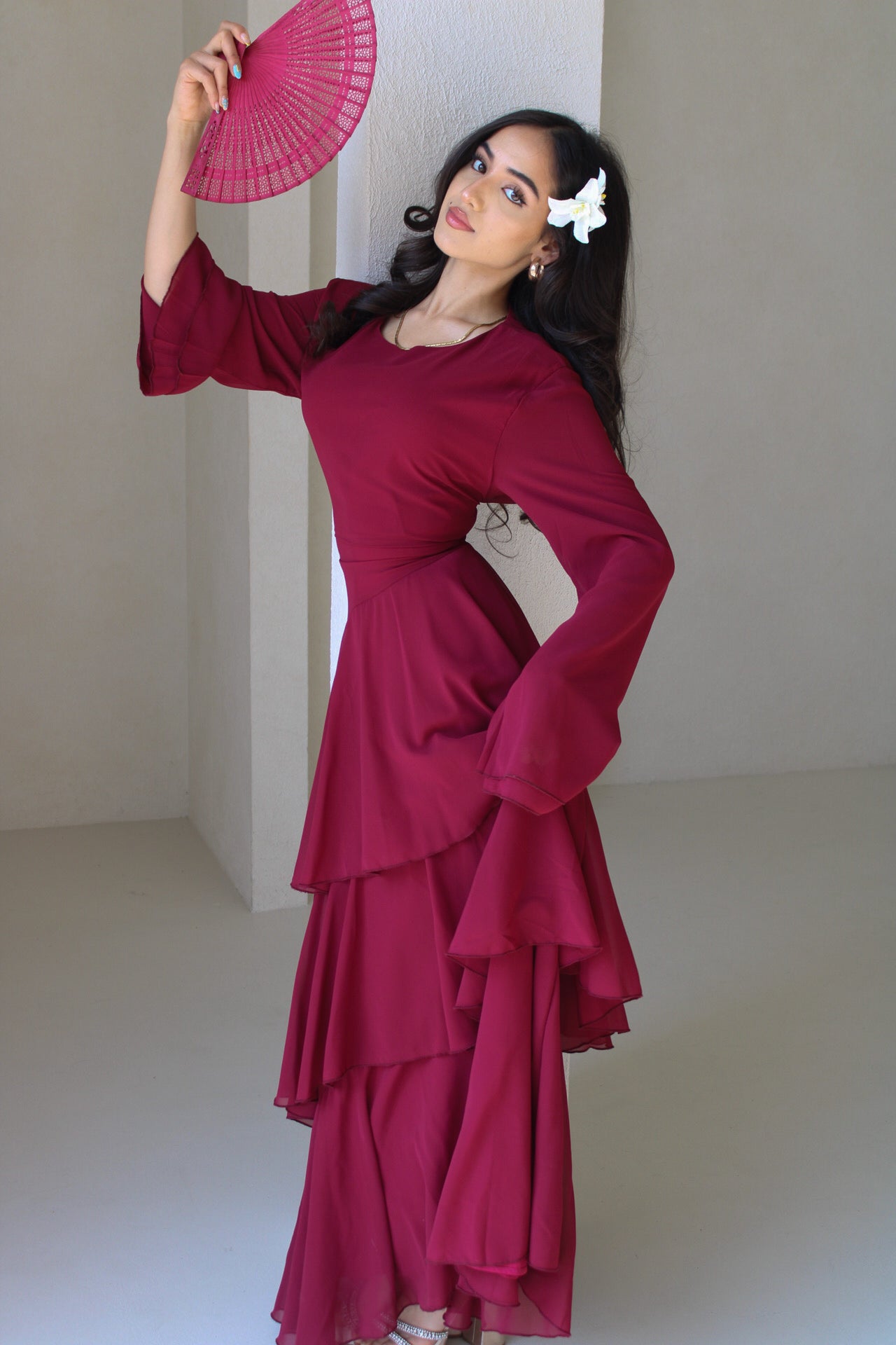 Sorina Dress Burgundy