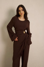 Asymmetrical Set Brown