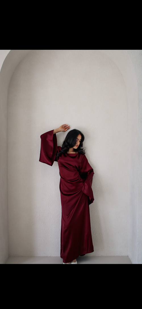 Amirah Dress Burgundy