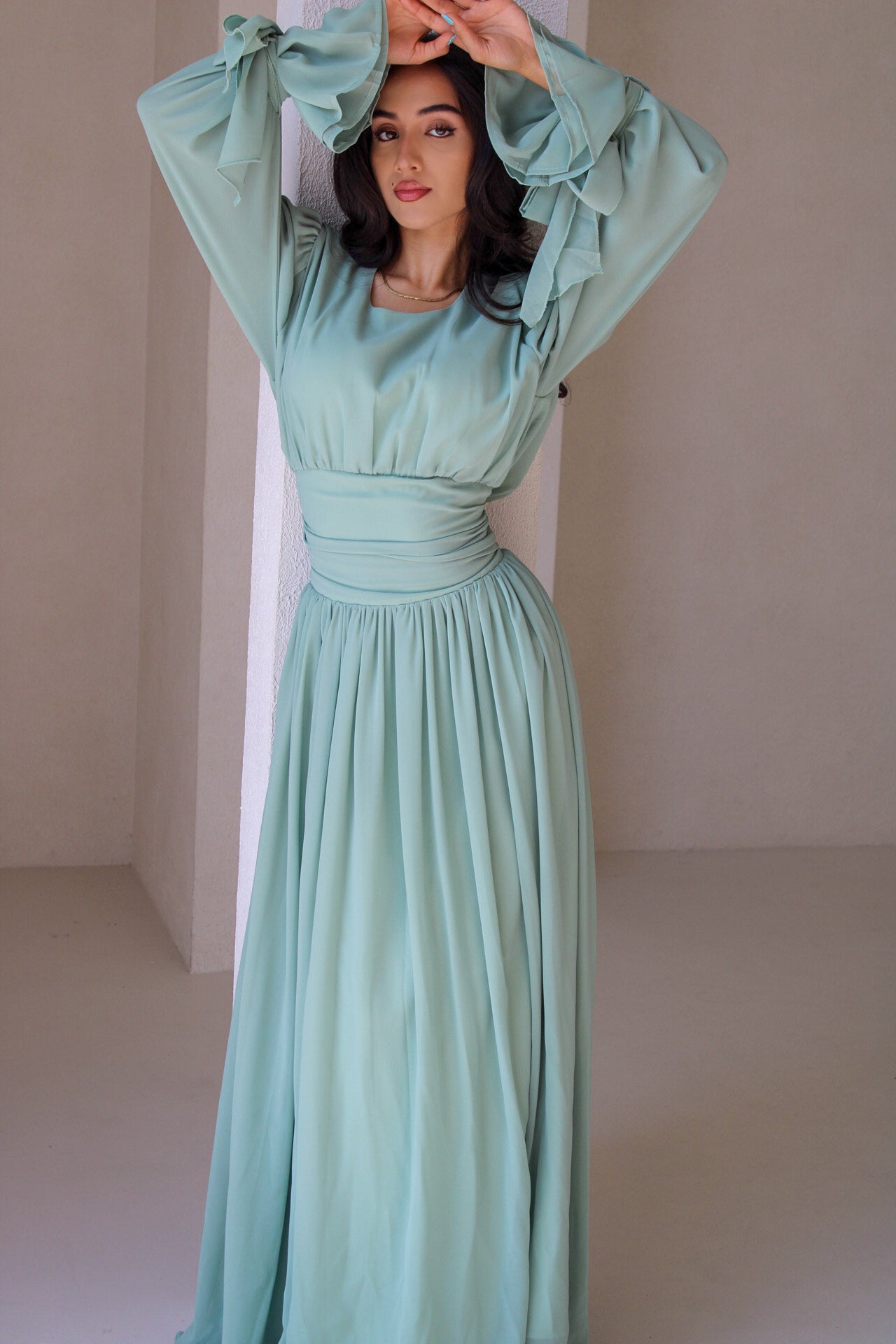 Liyana Dress Green