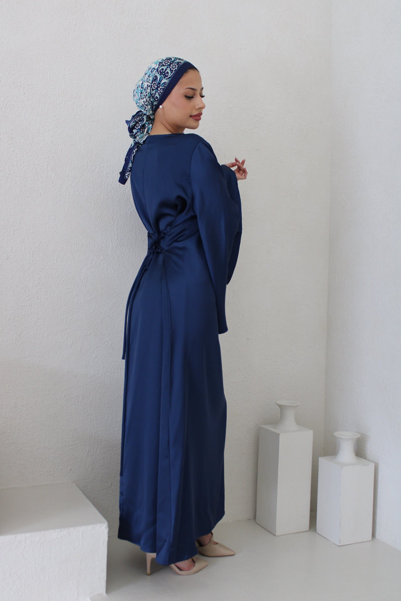 Amirah Dress Navy Blue