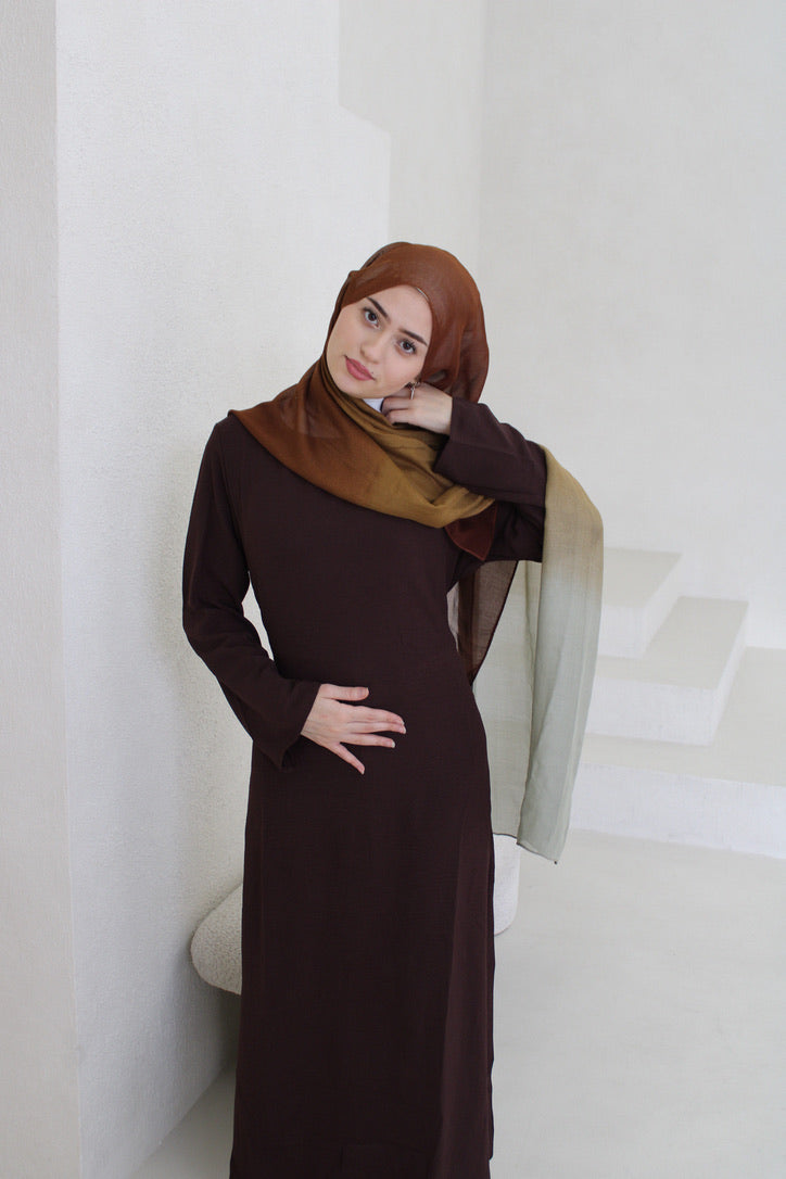 Zahra Dress Brown
