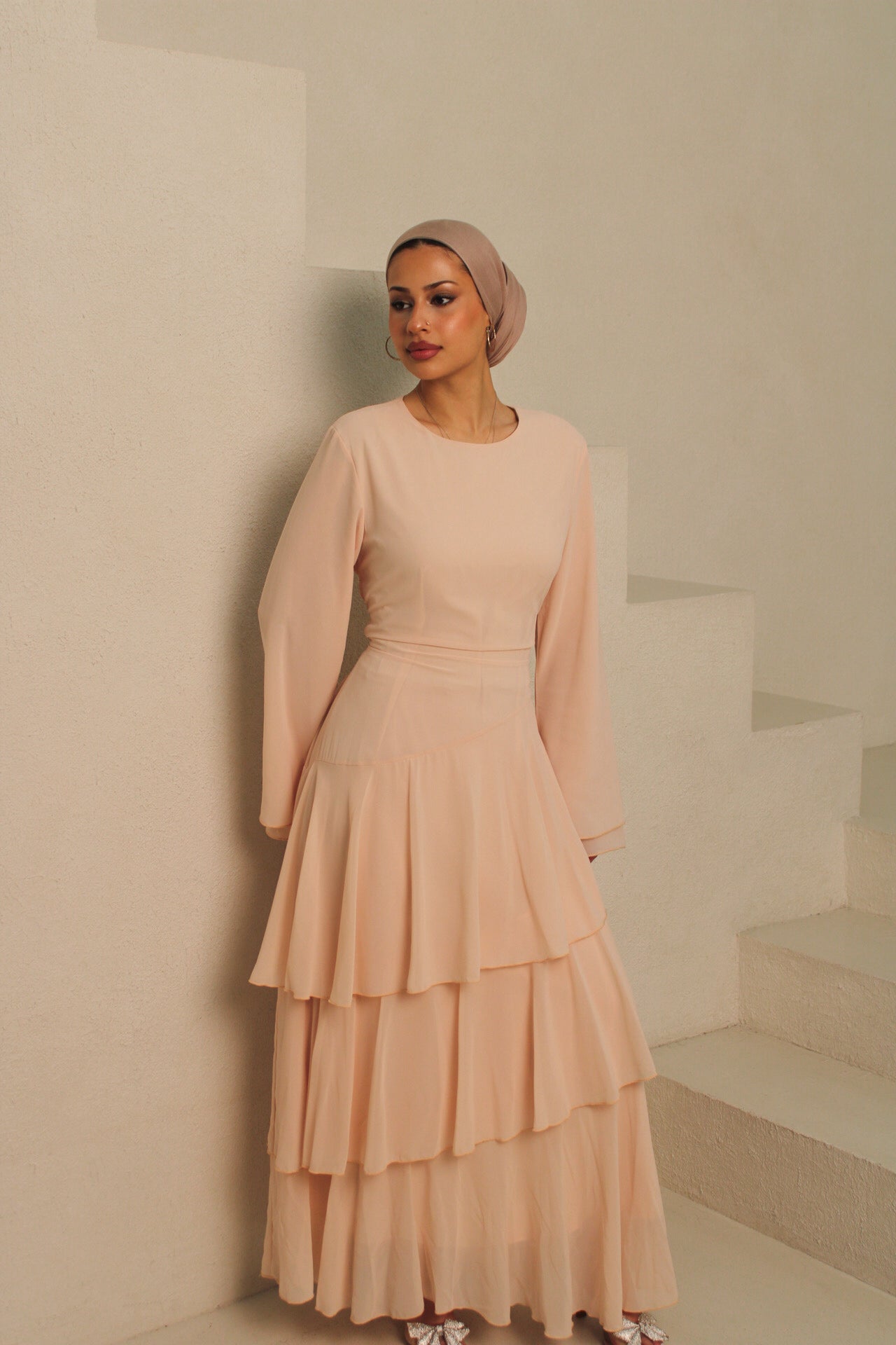 Sorina Dress Peach Blush