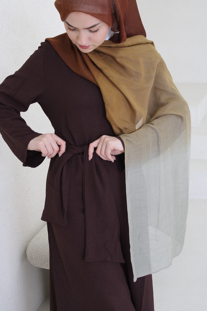 Zahra Dress Brown