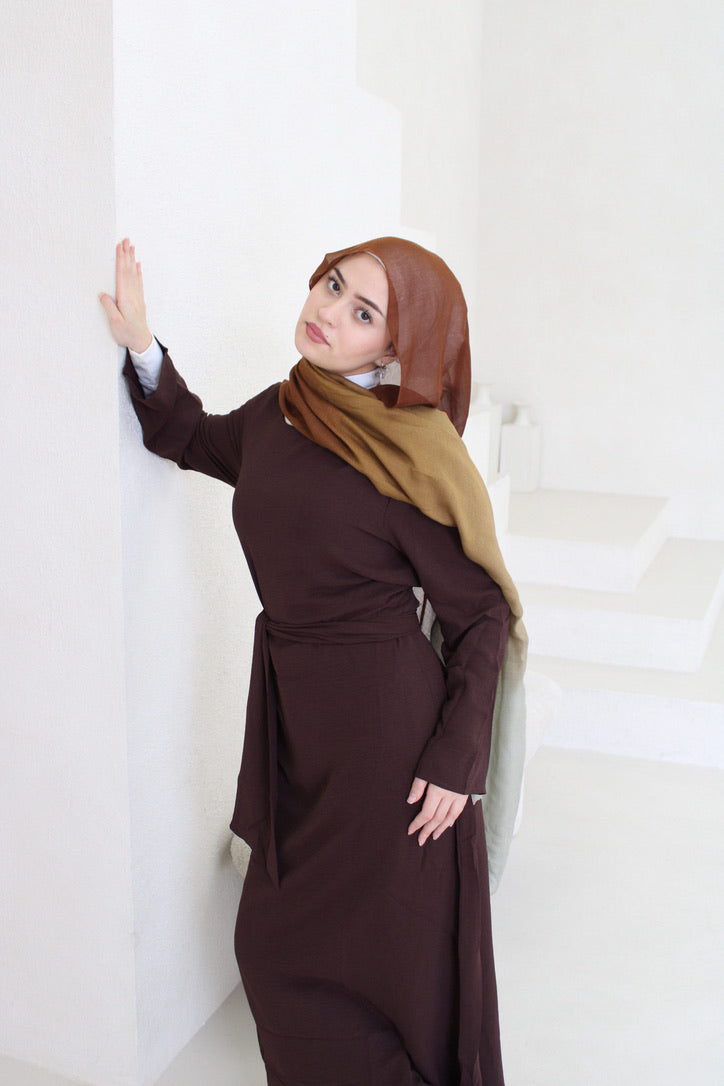 Zahra Dress Brown