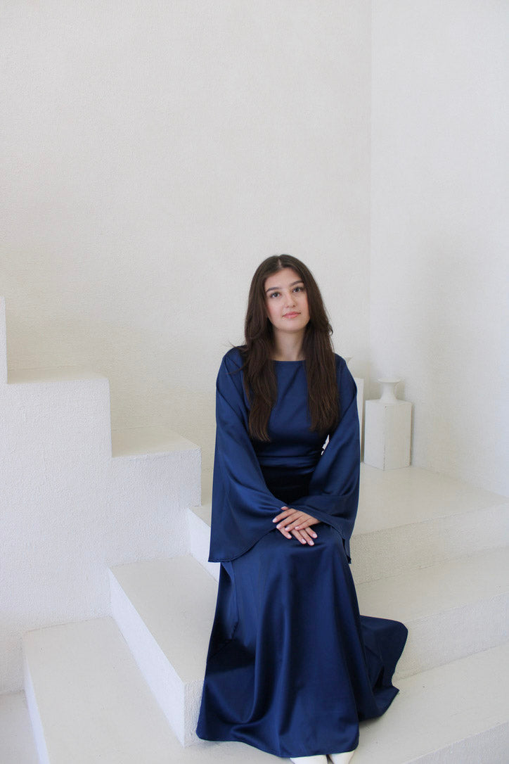 Amirah Dress Navy Blue