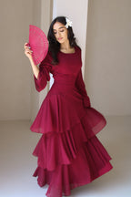 Sorina Dress Burgundy Preorder