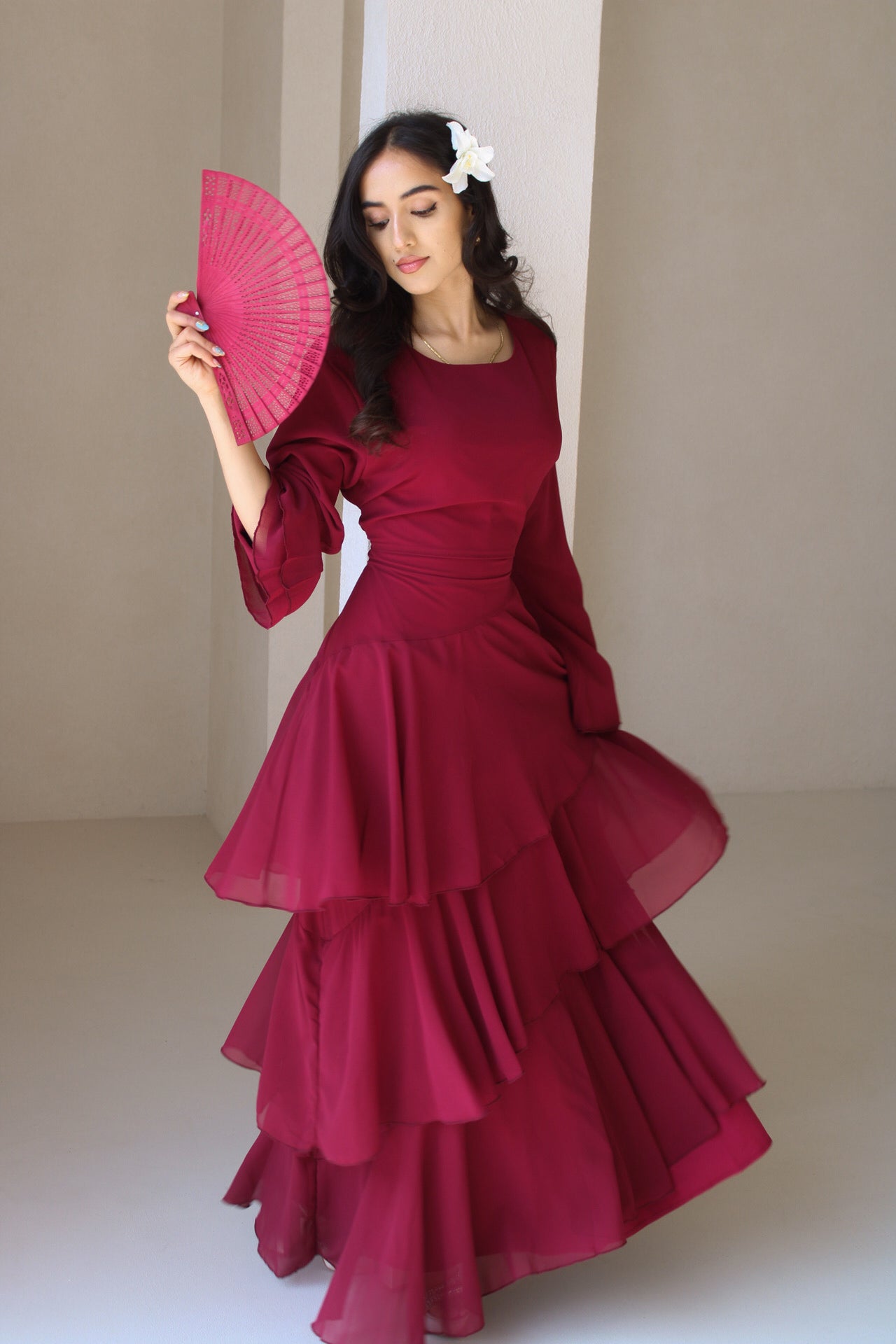 Sorina Dress Burgundy Preorder