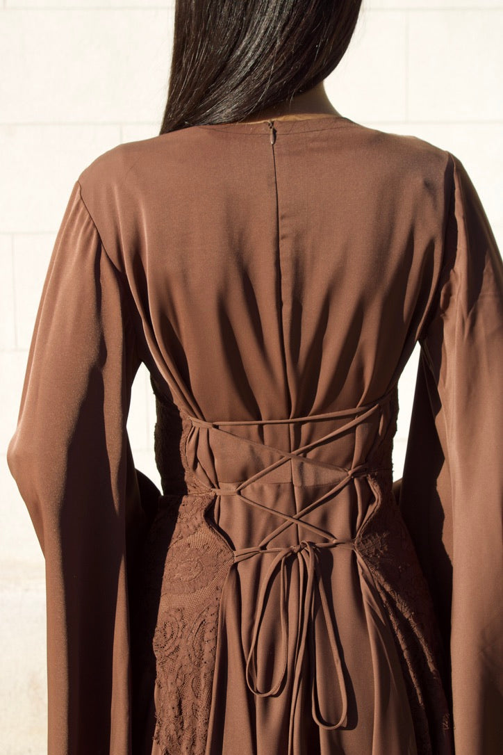 Brown Lace Dress