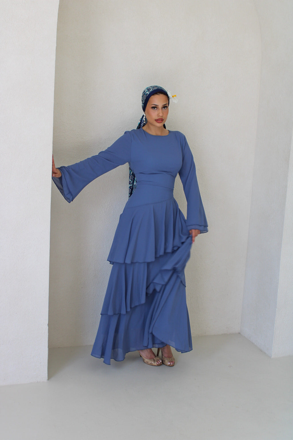 Sorina Dress Dusty Blue