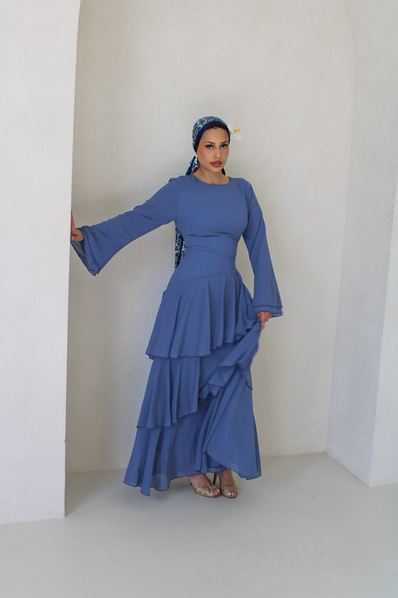 Sorina Dress Dusty Blue