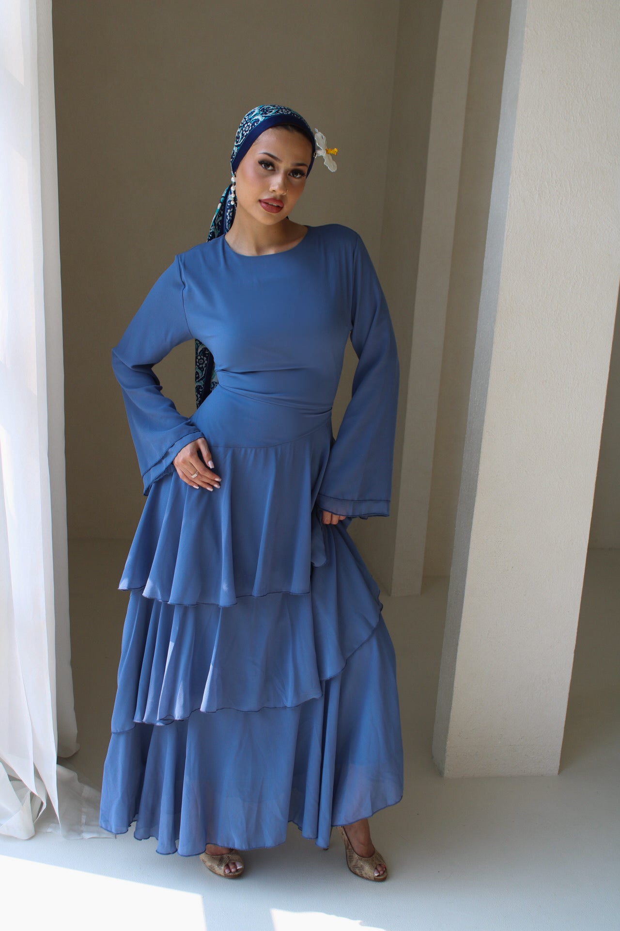 Sorina Dress Dusty Blue