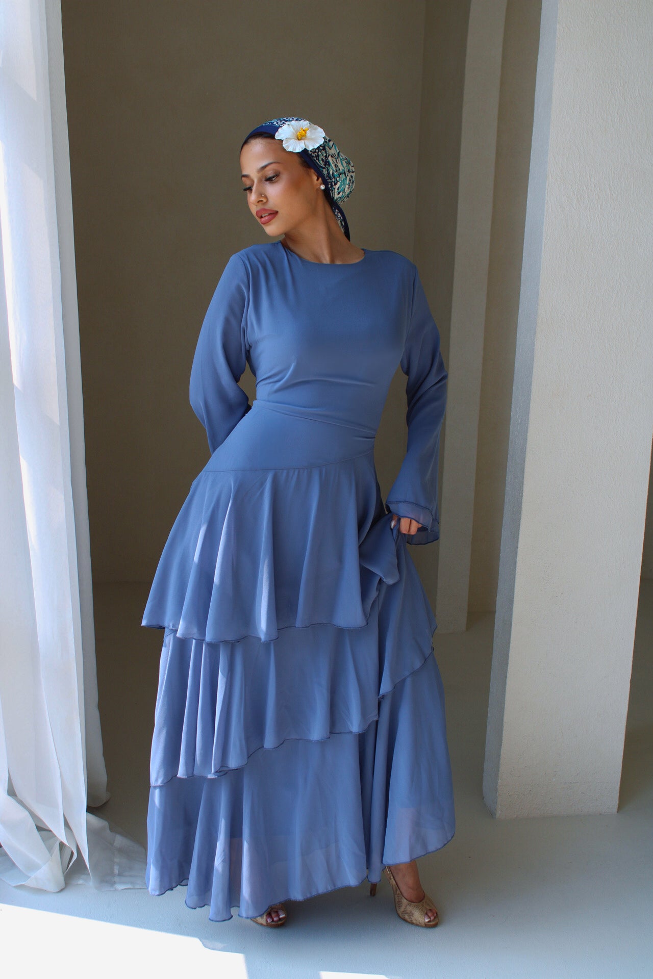 Sorina Dress Dusty Blue