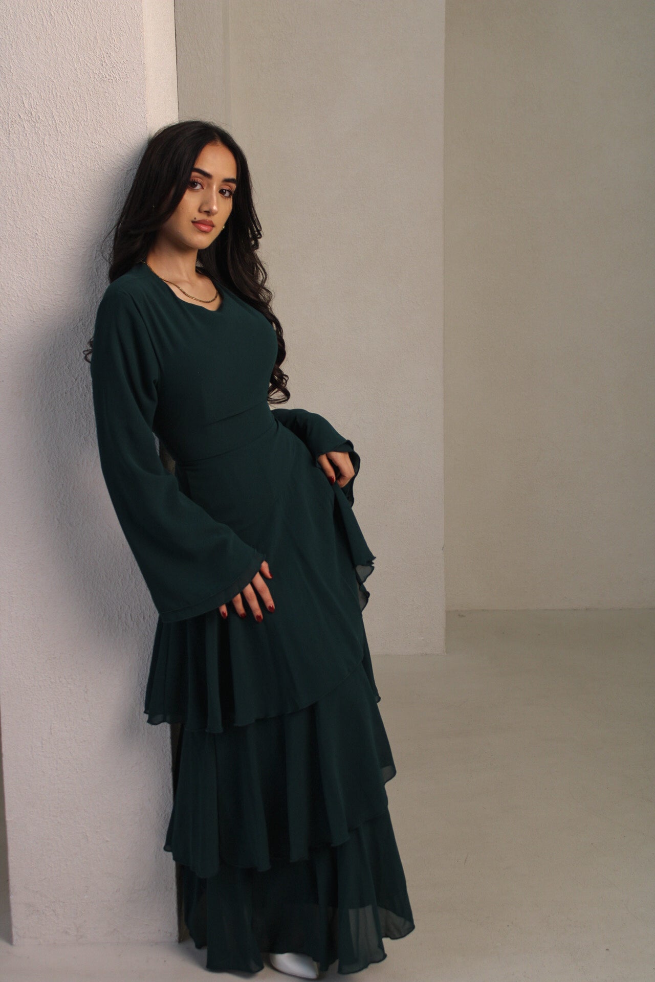 Sorina Dress Emerald Green