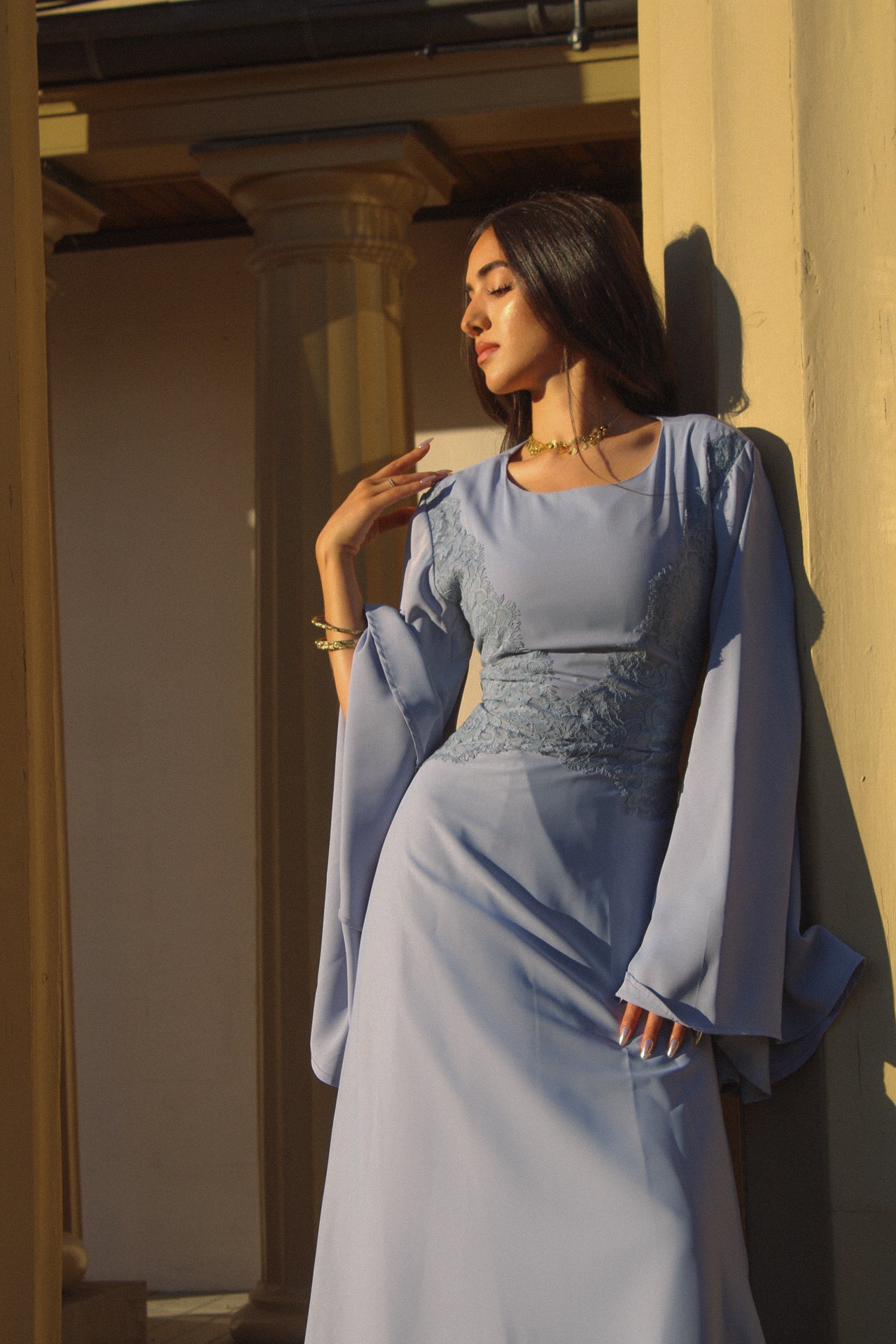 Blue Lace Dress